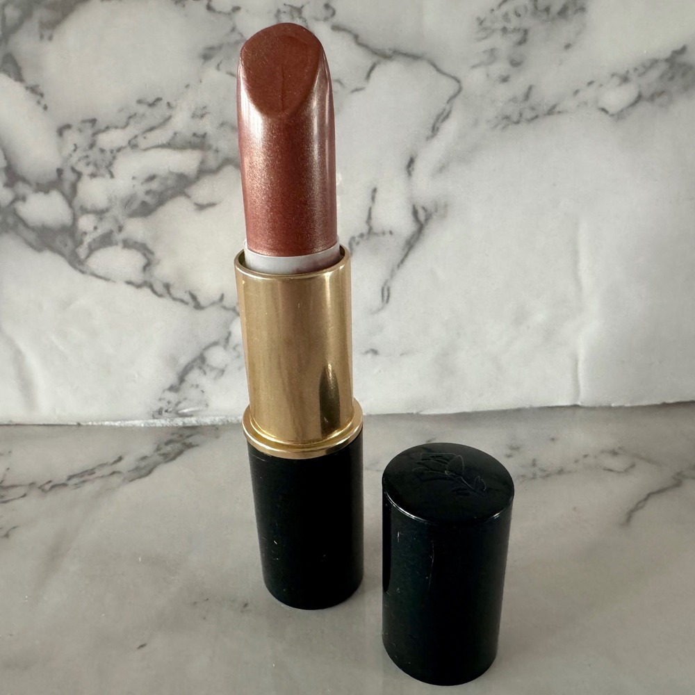 Lancome LUXE Rouge Sensation Lipstick Shimmer Bronze Copper Black Gold Case - Picture 2 of 5